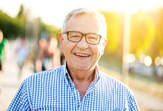 Smiling senior man