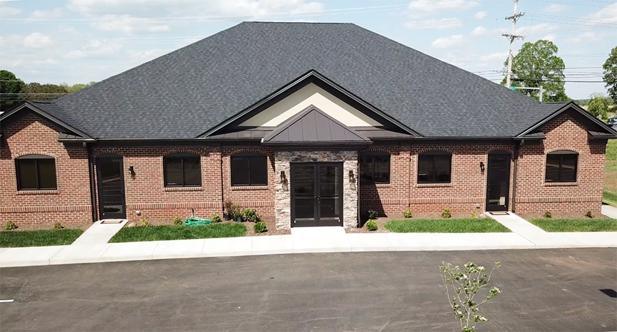 Outside view of dental office building in Forest Virginia