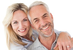 Older couple smiling