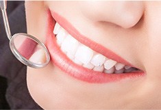 Closeup of healthy smile